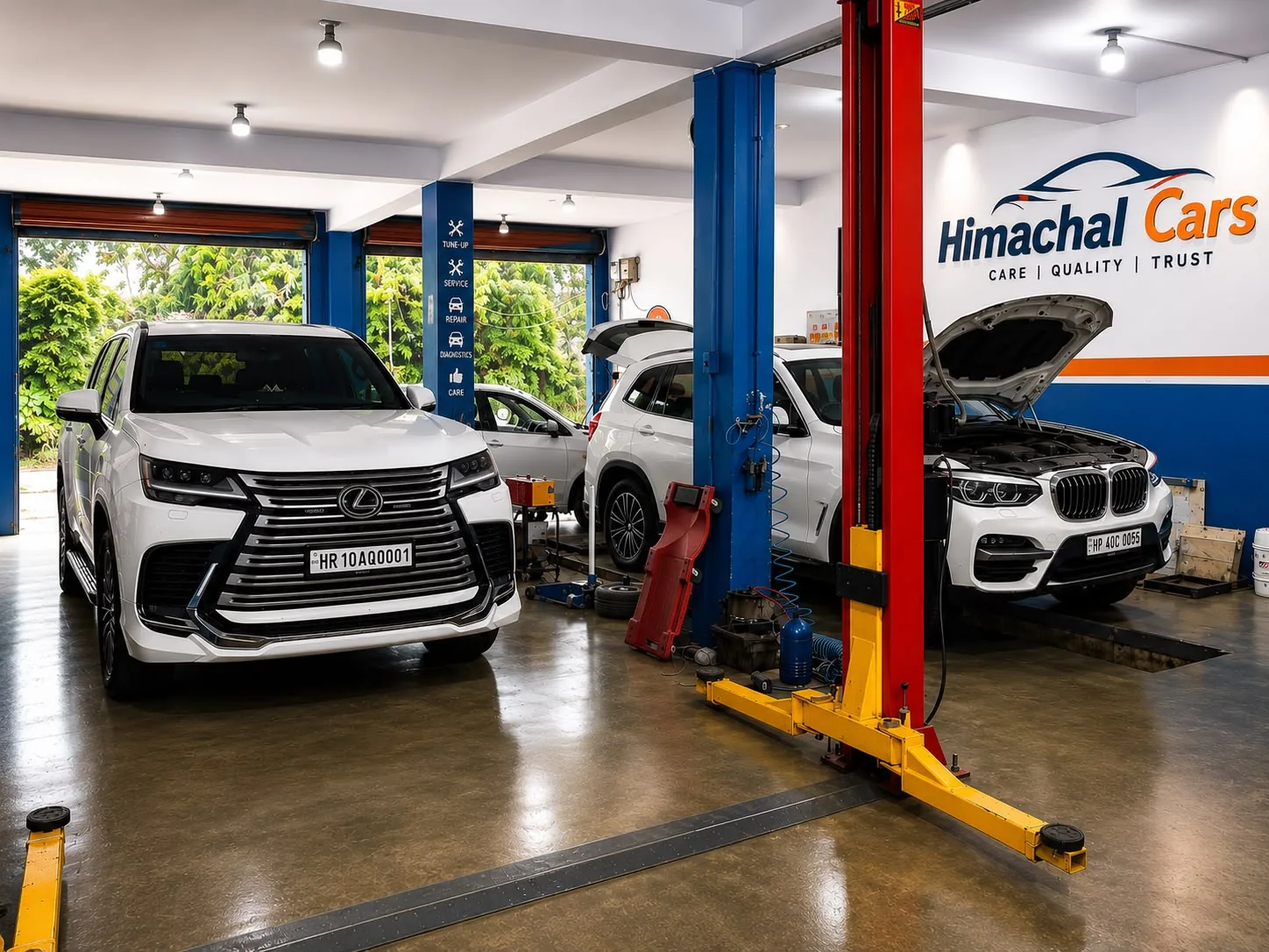 Premium car servicing at Himachal Cars