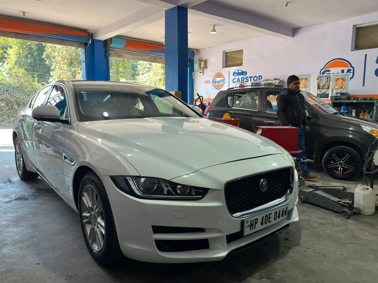 Premium sedan being cared for at Himachal Cars
